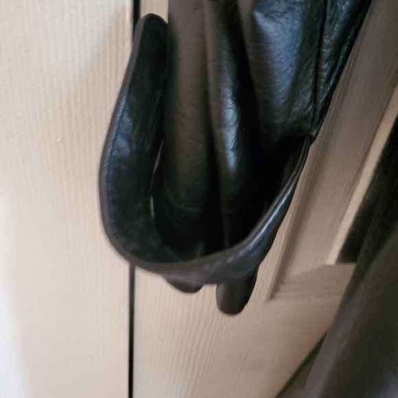Charles Klein Leather Coat S MED - Picture 8 of 8